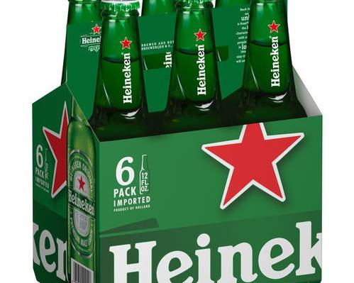 Order Heineken, 6pk-12oz bottle beer (5.0% ABV) food online from Luckys Liquor store, Los Angeles on bringmethat.com