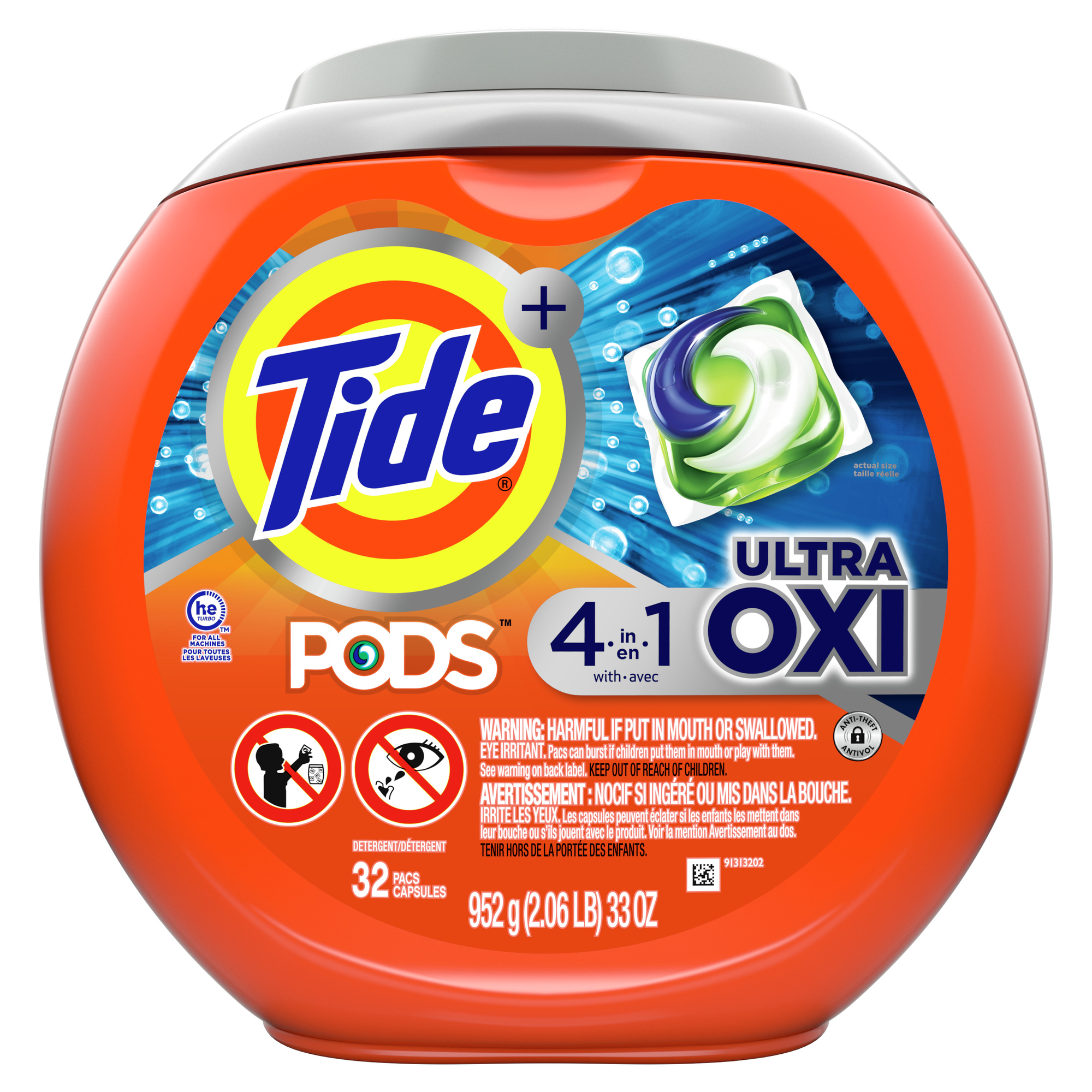 Order Tide Pods Ultra Oxi Liquid Laundry Detergent Pacs - 32 ct food online from Rite Aid store, Aston on bringmethat.com
