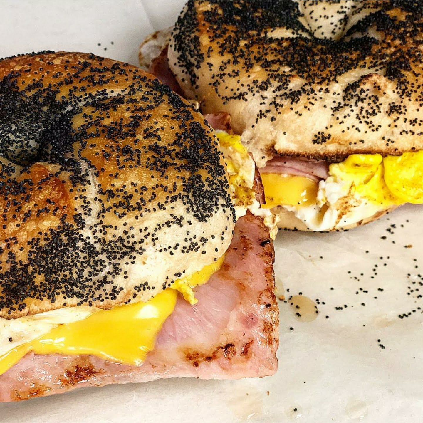 Order Ham & Egg Breakfast Sandwich food online from Bob Bagels store, Lyndhurst on bringmethat.com