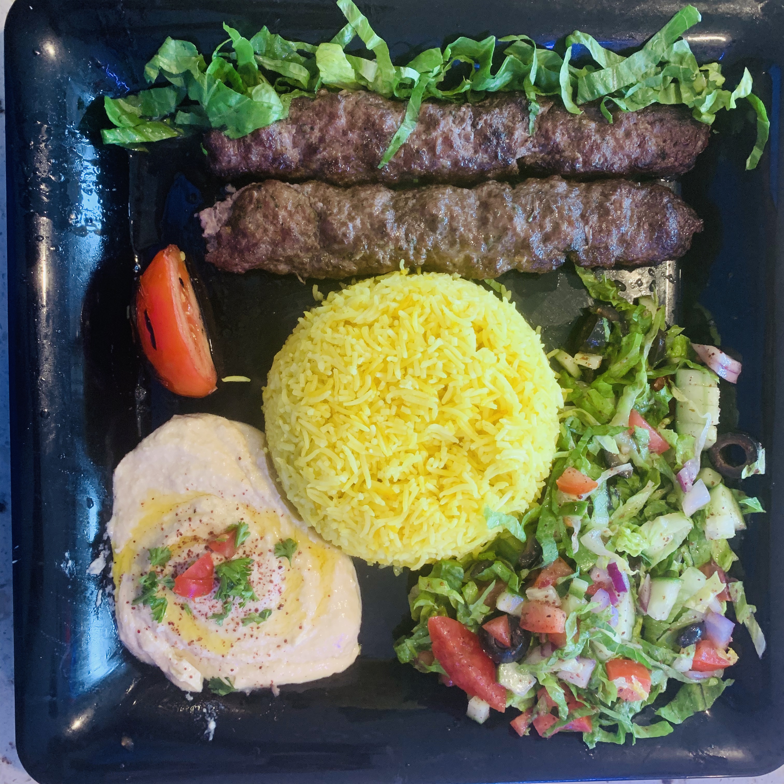 Order Grilled Kafta plate food online from Baghdad Gyro store, Beaverton on bringmethat.com
