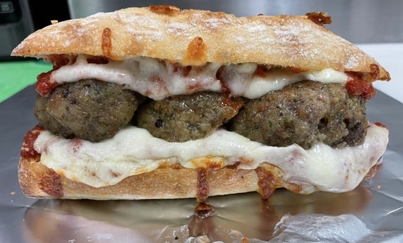 Order Meatball Sandwich food online from Stacco House By Mammamia store, Carmel on bringmethat.com