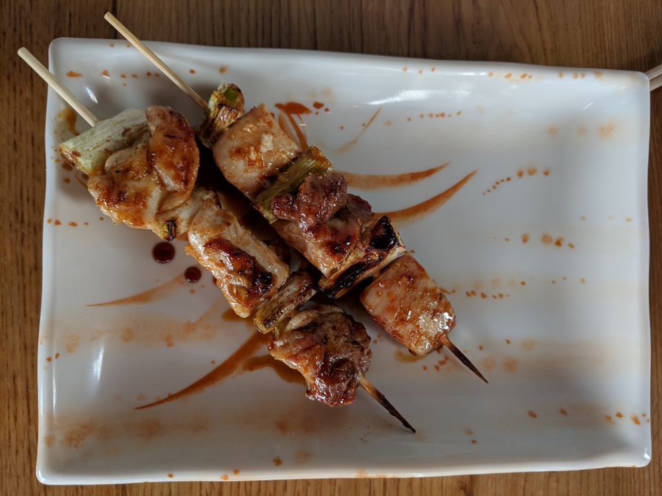 Order Negima / Thigh & Green Onion (2 skewers) food online from Harajuku Taproom store, Culver City on bringmethat.com