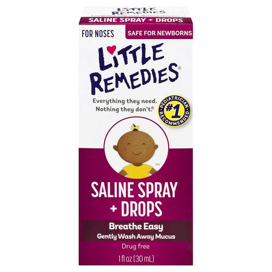 Order Little Noses Saline Spray/Drops Non-Medicated (1 oz) food online from Rite Aid store, Cheltenham on bringmethat.com