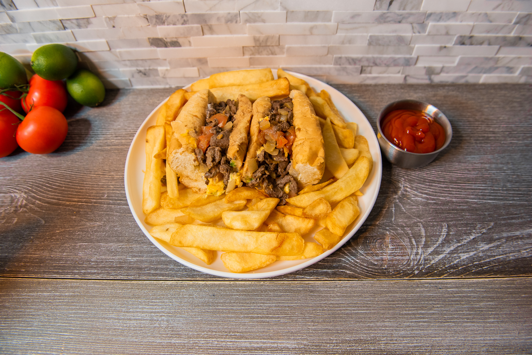 Order Steak and Cheese Sub food online from Madina Pollo Rico store, Herndon on bringmethat.com