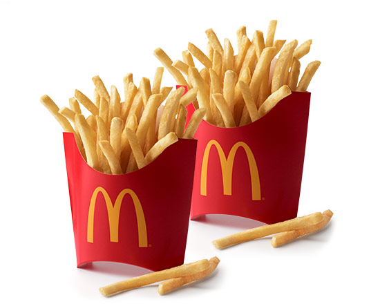 Order 2 Medium French Fries food online from McDonald's store, Charlotte on bringmethat.com