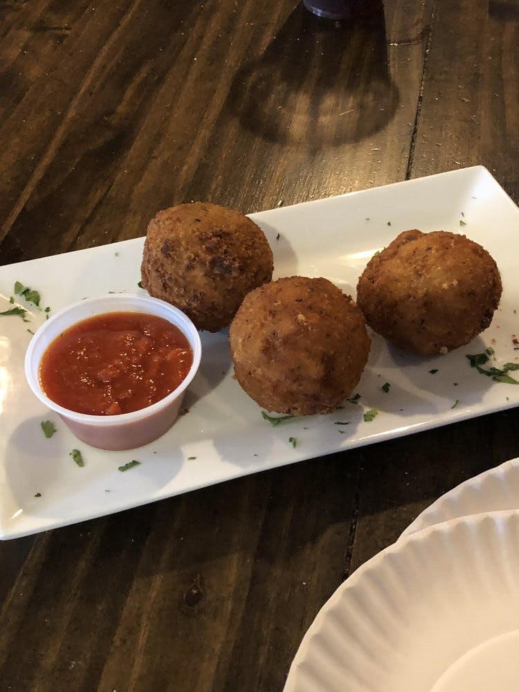 Order Plant Based Fried Mac & Cheese Balls - Appetizer food online from That Pizza Place In Levittown store, Levittown on bringmethat.com