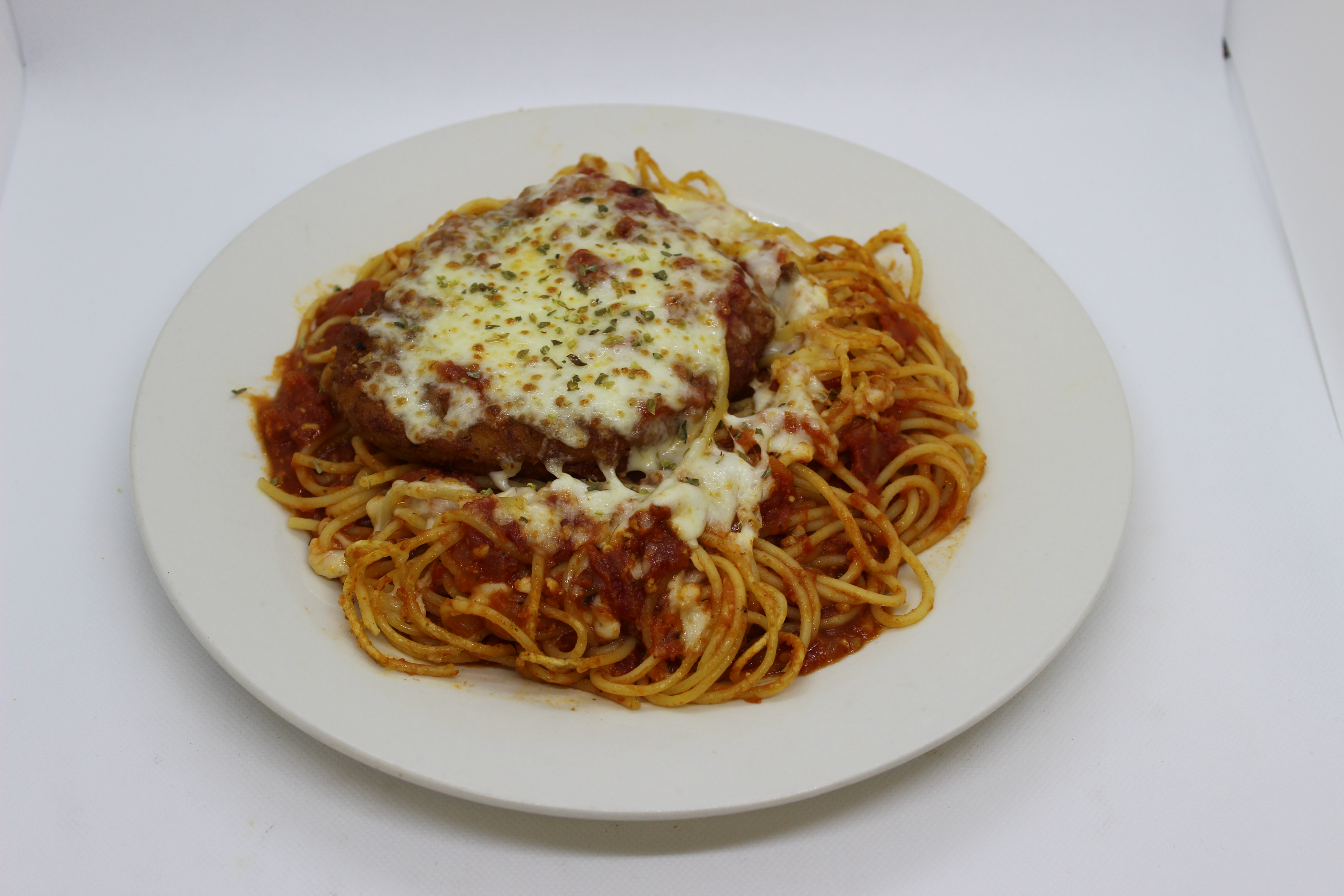 Order Chicken Parmesan Pasta food online from Two Mamas' Gourmet Pizzeria store, Prescott on bringmethat.com
