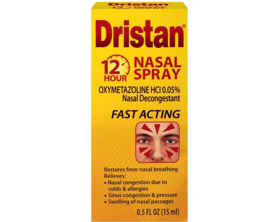 Order Dristan nasal spray 0.5 FL OZ food online from Day & Night Deli store, Brooklyn on bringmethat.com
