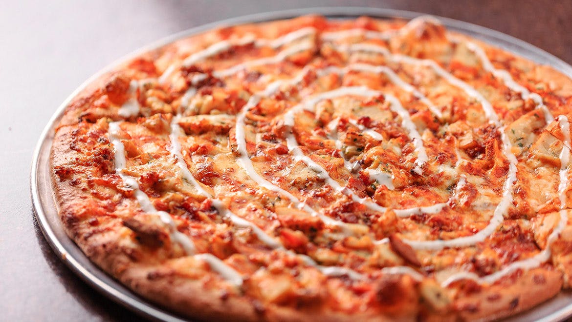 Order Franks Buffalo Chicken Pizza - Small food online from Palios store, Azle on bringmethat.com