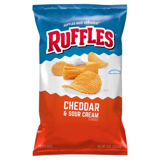 Order Ruffles Cheddar & Sour Cream 8oz food online from Casey store, Millstadt on bringmethat.com