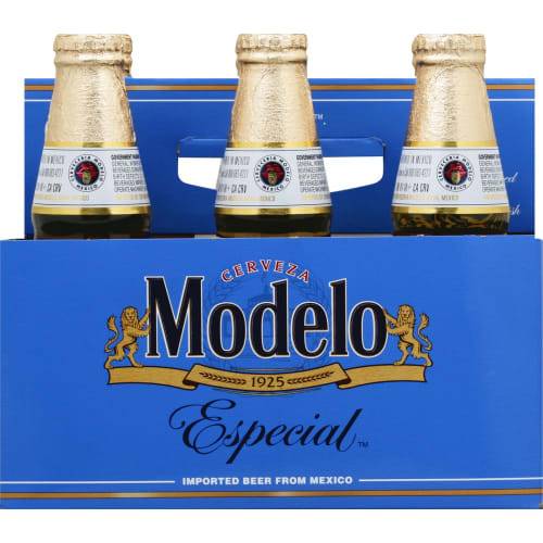 Order Modelo · Mexican Lager Beer (6 x 12 fl oz) bottles  food online from D & B Liquor store, Olmos Park on bringmethat.com