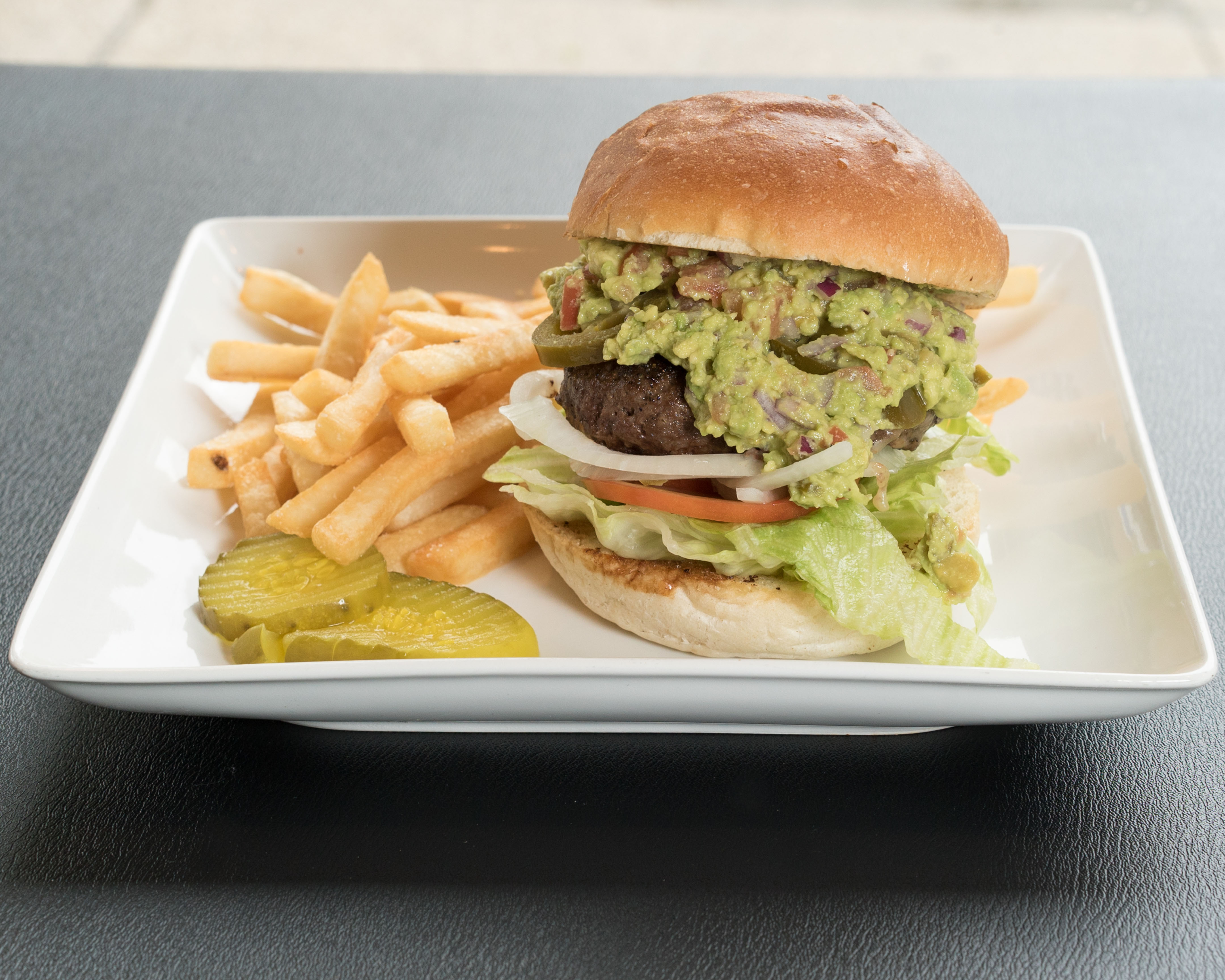 Order Guacamole Burger food online from Lettuce Eat store, Bronx on bringmethat.com