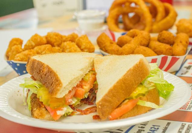 Order Awesome BLT Sandwich food online from Brightstar Grill store, Mount Holly on bringmethat.com