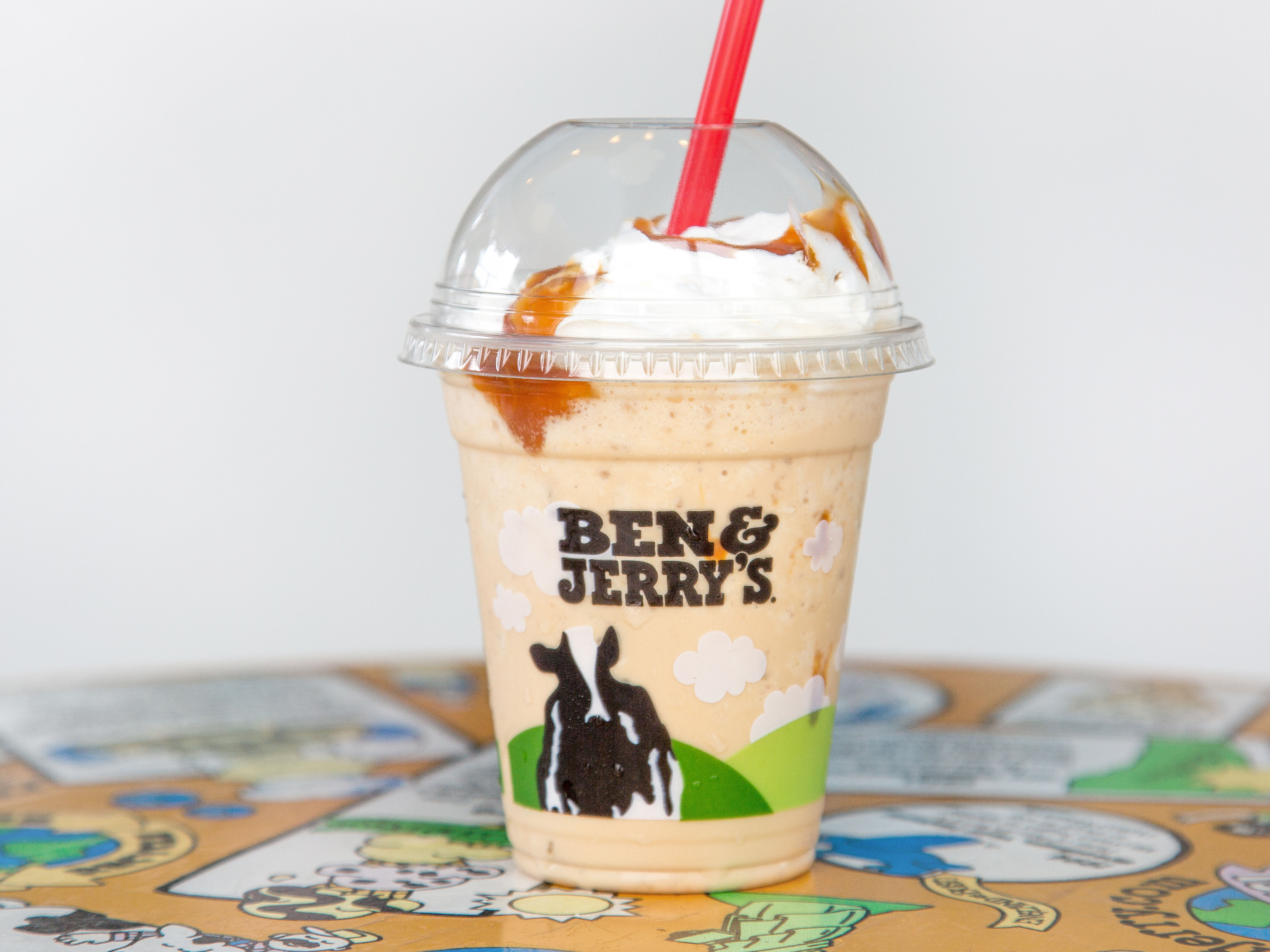 Order Caramel Macchiato Shake food online from Ben & Jerry Ice Cream & Non Dairy store, Sherman Oaks on bringmethat.com