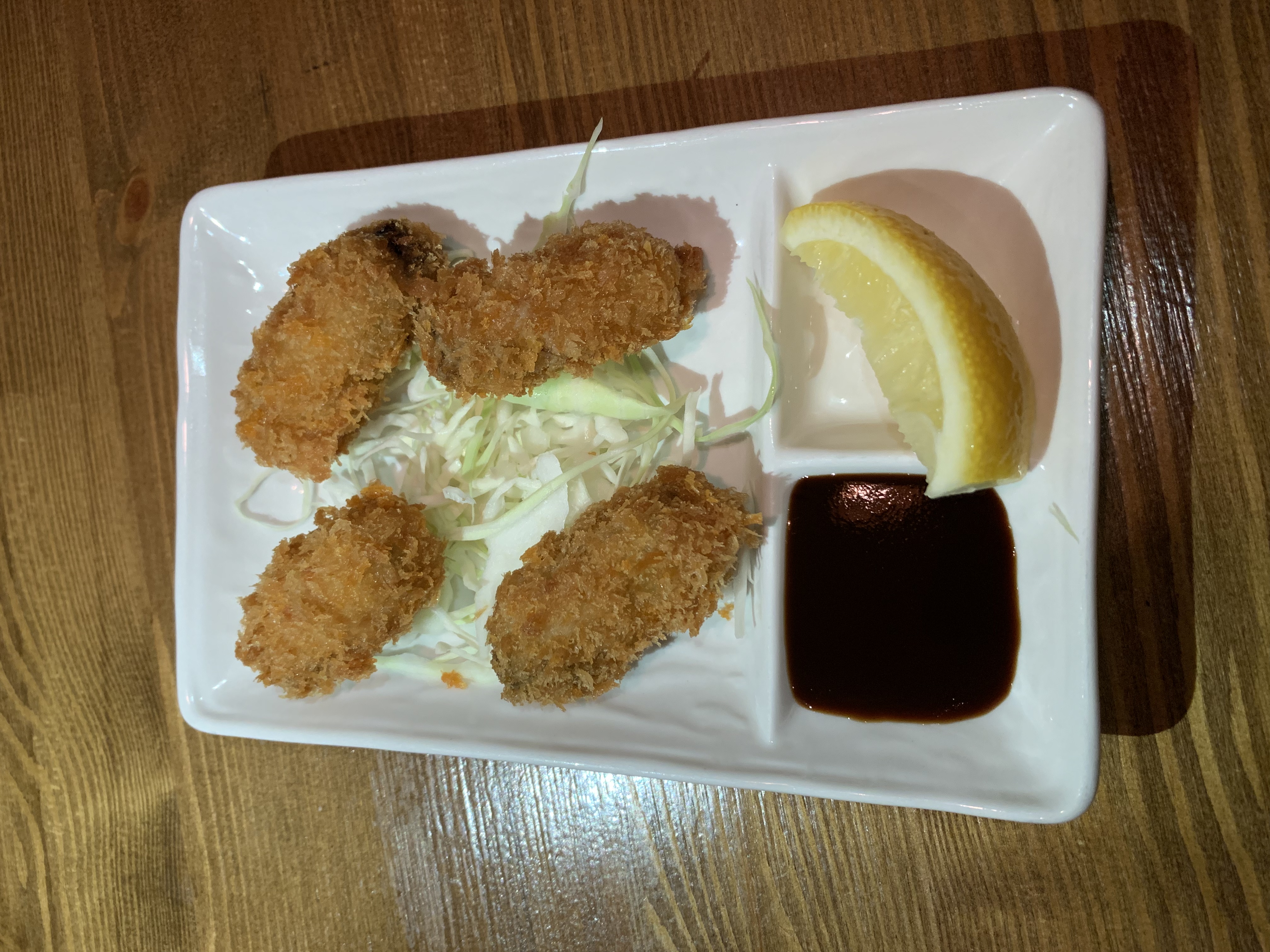 Order 4 Piece Fried Oysters food online from Ohjah Noodle House store, Las Vegas on bringmethat.com