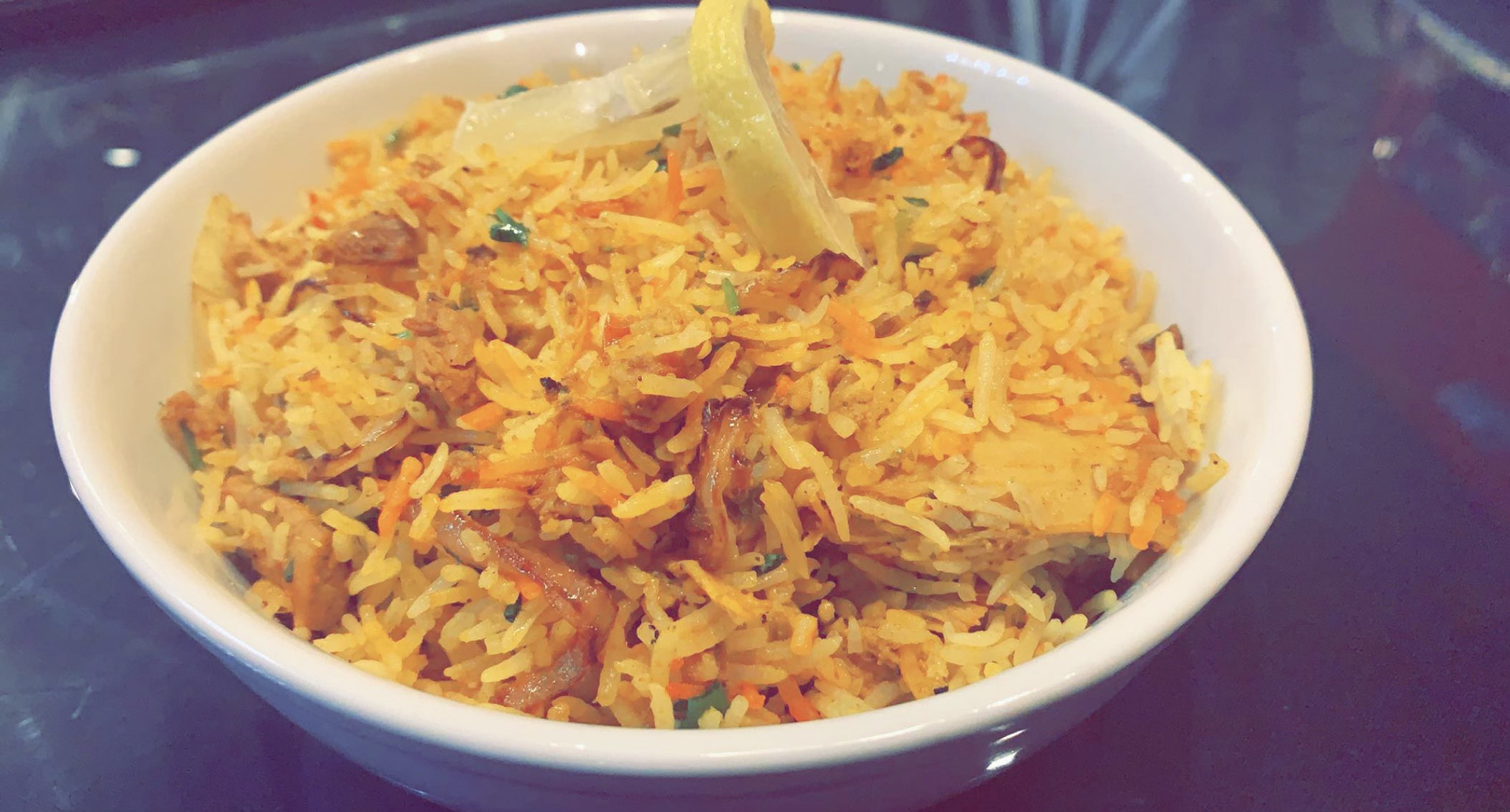 Order Chicken Biryani ( choose spicy level ) food online from Annapurna Curry And Sekuwa House store, Manchester on bringmethat.com