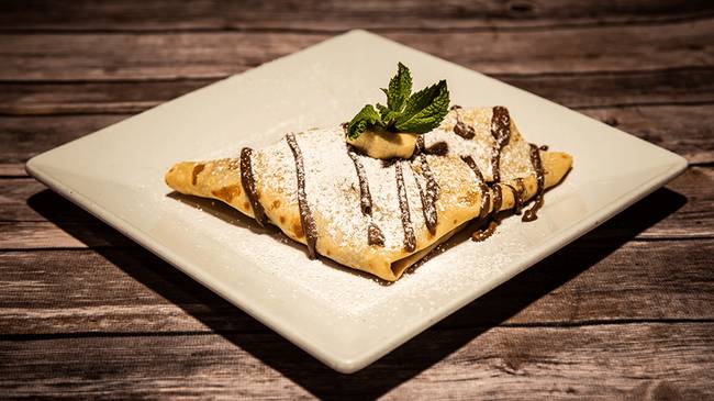 Order Banana Split Crepe food online from Coupa Cafe store, Palo Alto on bringmethat.com