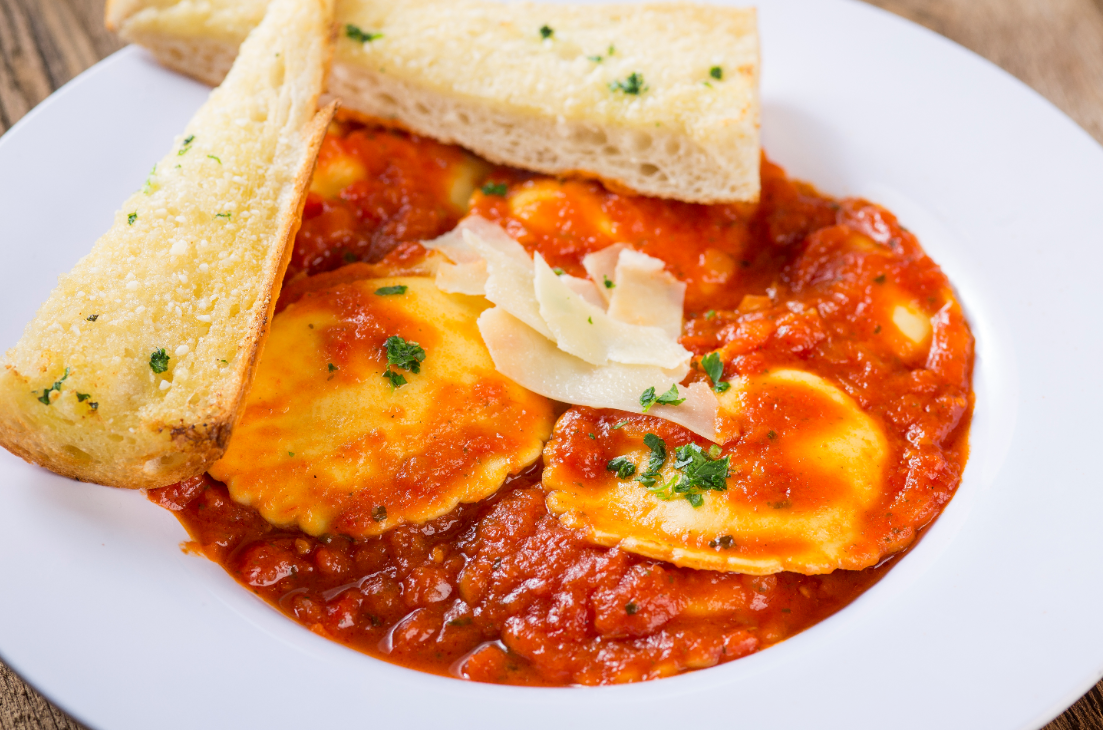 Order Four Cheese Blend Ravioli food online from Rosati's Pizza store, Marengo on bringmethat.com