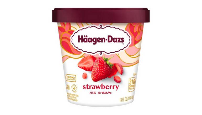 Order Haagen-Dazs Strawberry 14oz food online from Quickchek store, Lake Hopatcong on bringmethat.com