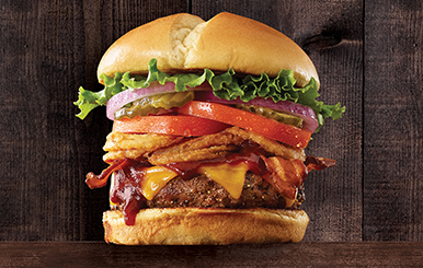 Order BBQ Tangler Burger food online from Perkins Restaurant 3842 store, Grand Forks on bringmethat.com