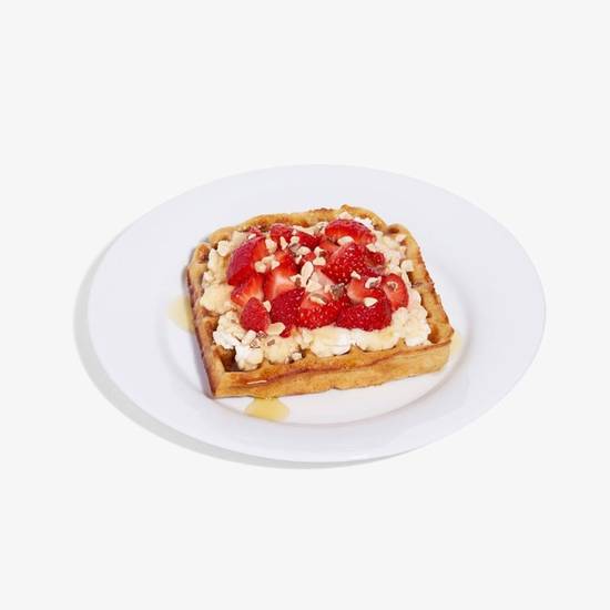 Order Strawberry Ricotta Waffle. food online from Project Juice store, San Francisco on bringmethat.com