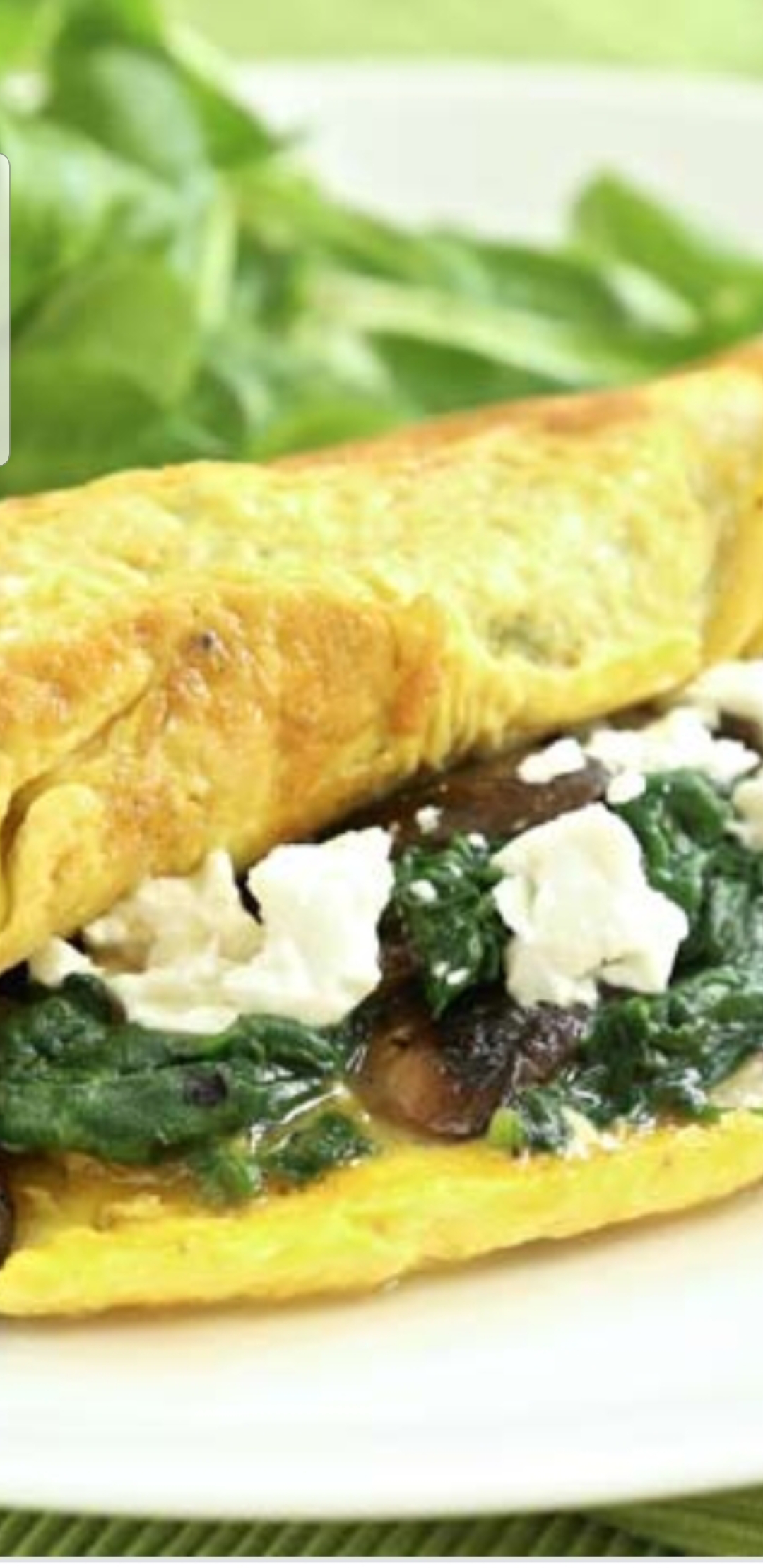 Order Spinach Omelet Platter food online from Bedford gourmet food store, Brooklyn on bringmethat.com