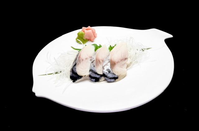 Order Mackerel- Saba Sashimi food online from Star Sushi store, Jeffersonville on bringmethat.com