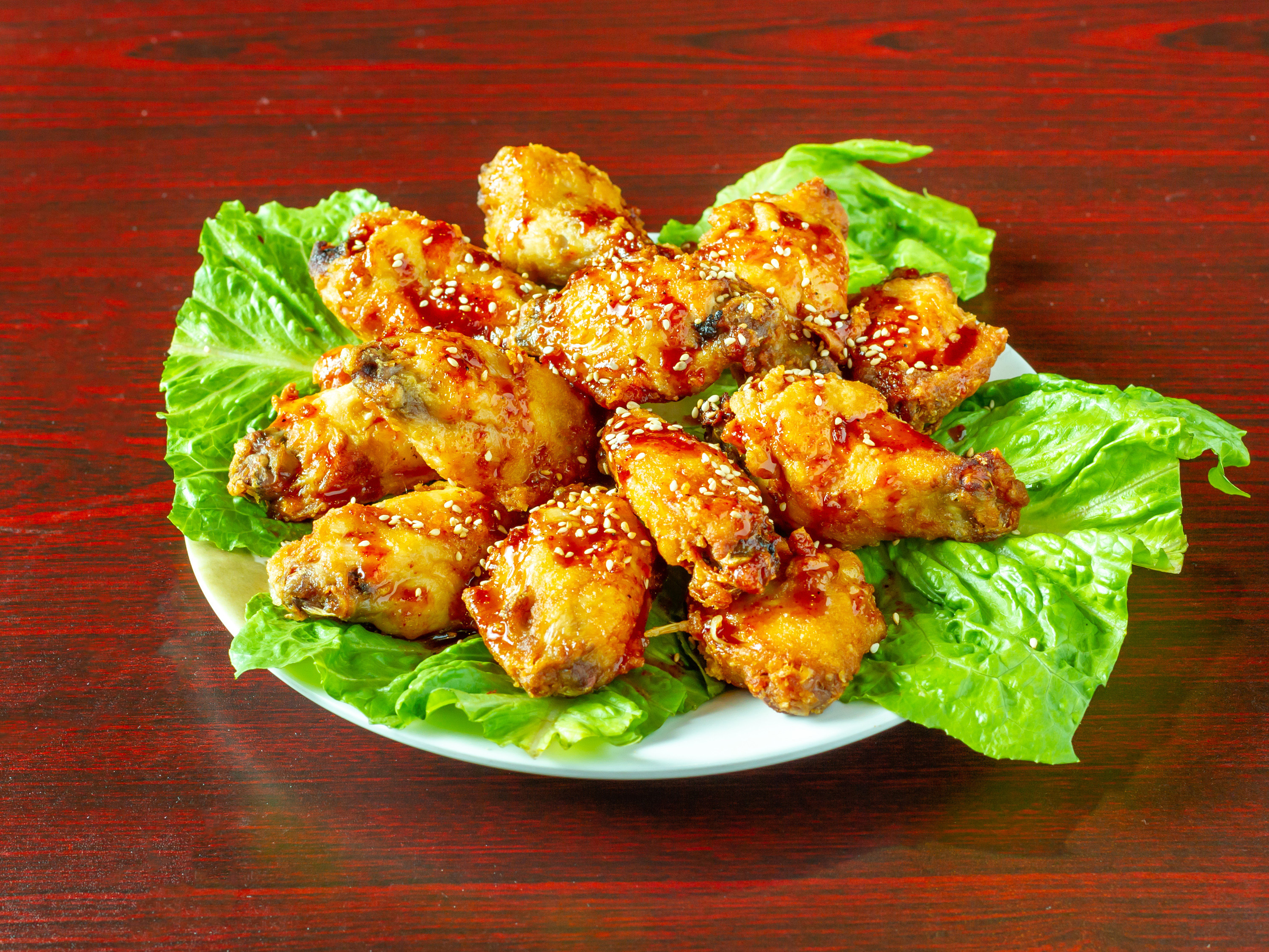 Order 4 Pieces Chicken Wing food online from Red Tiger Korean Bbq Grill store, Pasadena on bringmethat.com