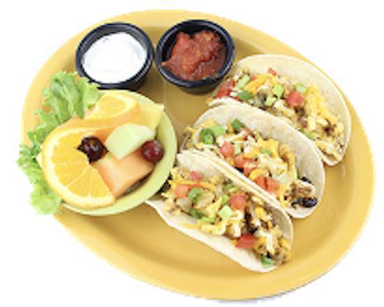 Order Breakfast Street Tacos food online from Scramblers - Center Road store, Cuyahoga County on bringmethat.com