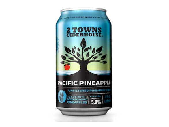 Order 2 Towns Ciderhouse Pacific Pineapple - 6x 12oz Cans food online from Rayan Discount Liquors store, CHICAGO on bringmethat.com