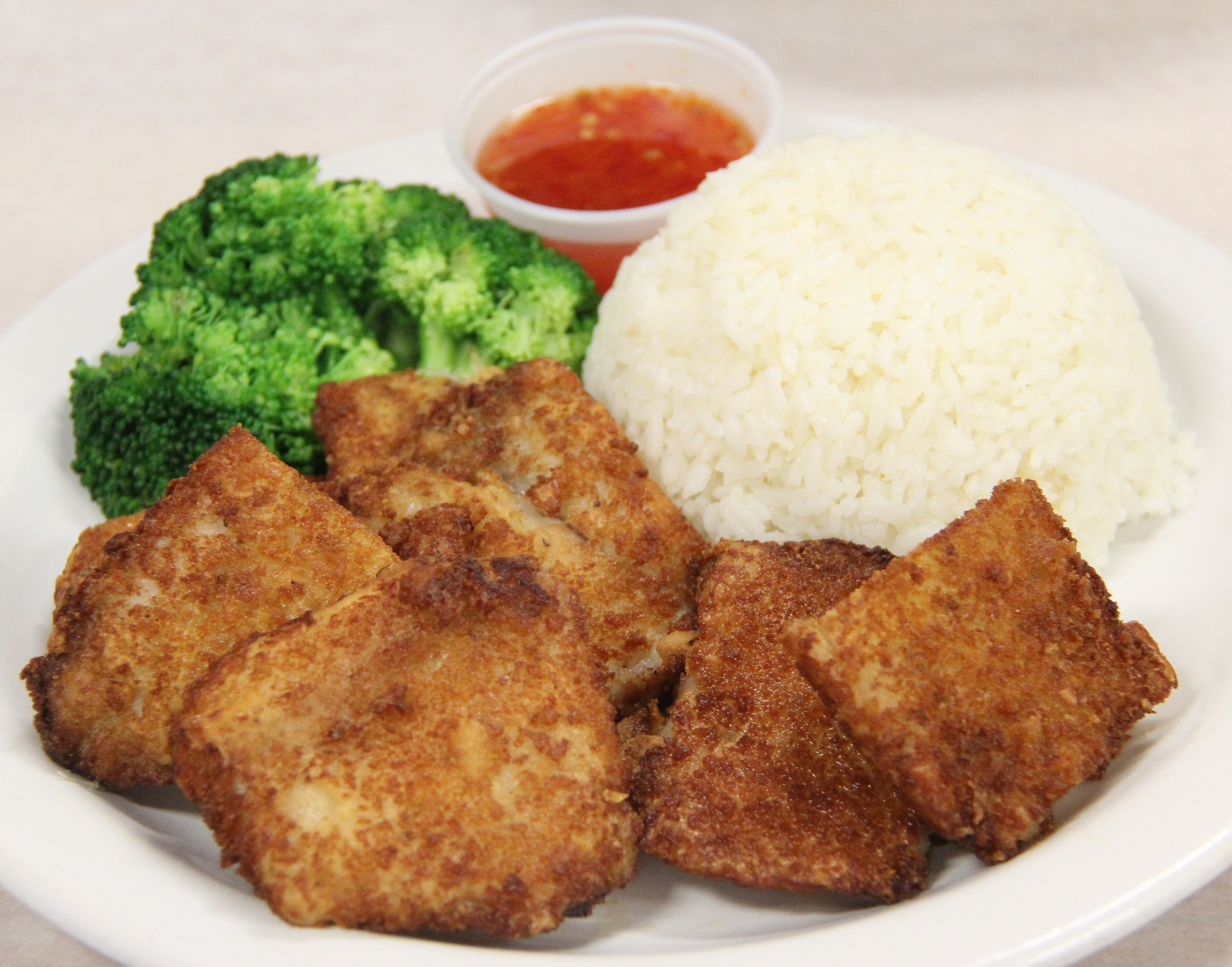 Order Fish Katsu with Broccoli Lunch food online from Happy Donut store, San Francisco on bringmethat.com