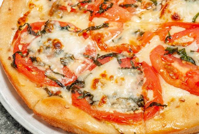 Order LG Tomato & Basil Pizza food online from Mr. G store, New London on bringmethat.com