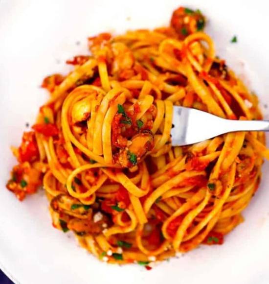 Order Linguini Marinara food online from Pie In The Sky store, Baltimore on bringmethat.com