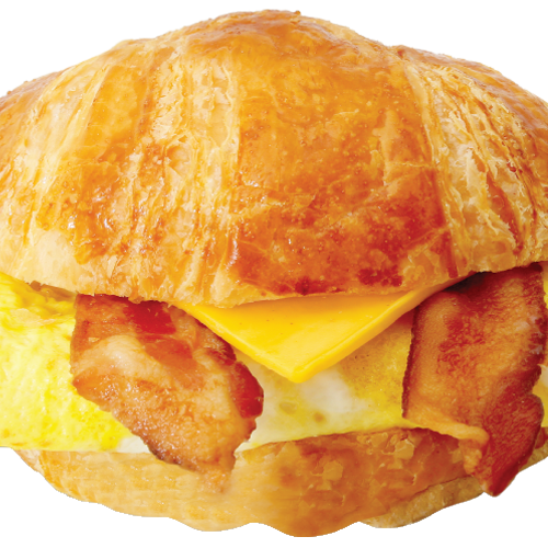 Order 86. Bacon, Egg and Cheese with Croissant Breakfast food online from Lee's Sandwiches store, Chino on bringmethat.com