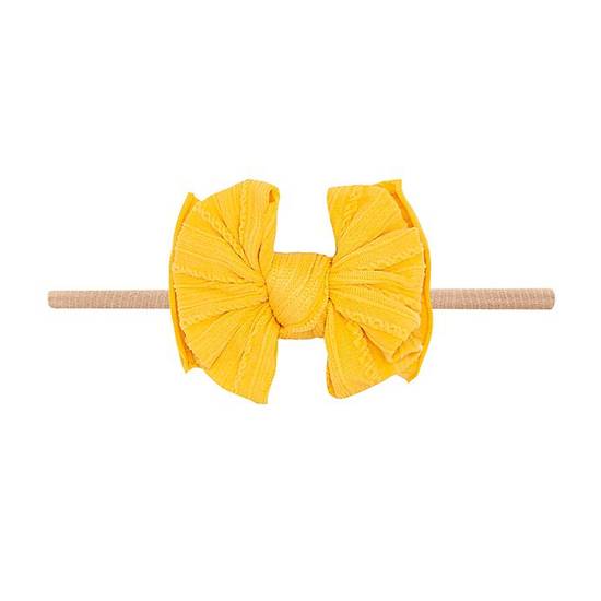 Order Baby Bling® Cable Knit Lil FAB Skinny Headband in Mustard food online from Bed Bath & Beyond store, Lancaster on bringmethat.com