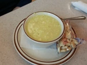 Order Lemon Rice Soup (140-220 cal) food online from Leo Coney Island store, Shelby Charter Township on bringmethat.com