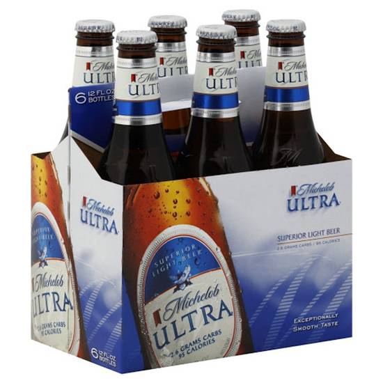 Order Michelob Ultra Beer 6 Pack Bottle food online from Red Roof Market store, Lafollette on bringmethat.com