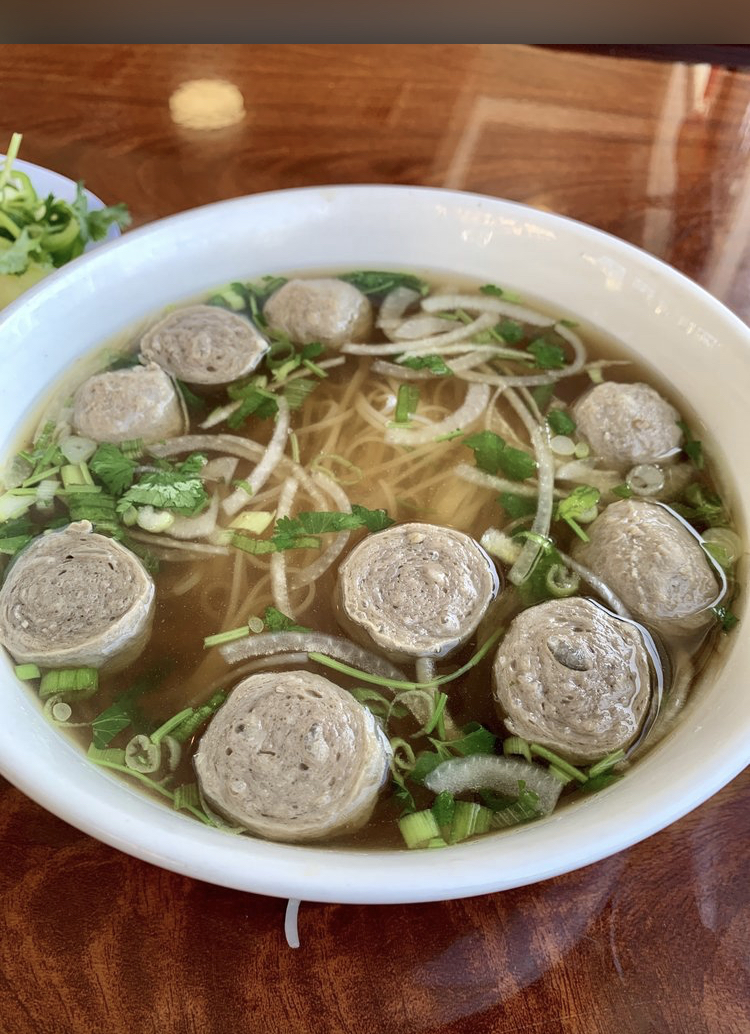 Order 2. Beef Ball Pho - Pho Bo Vien food online from Pho Huong Que store, Oakland on bringmethat.com