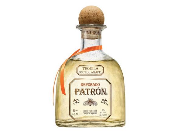 Order Patrón Reposado Tequila - 375ml Bottle food online from Josh Wines & Liquors Inc store, New York on bringmethat.com