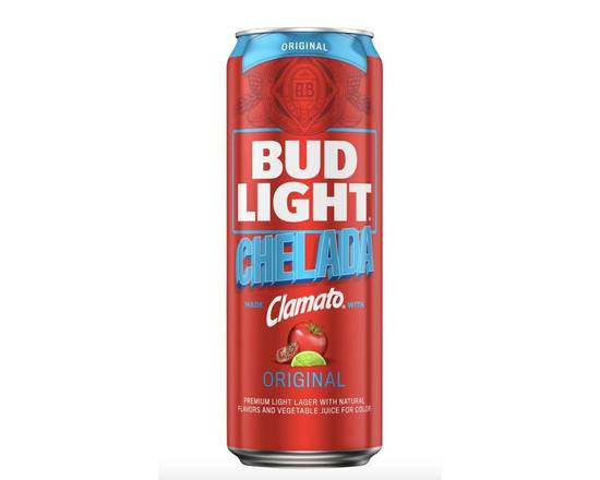 Order Bud Light & Clamato Chelada Original, 24oz canned beer (4.2% ABV) food online from Loma Mini Market store, Long Beach on bringmethat.com