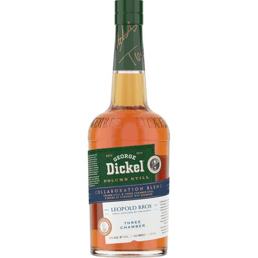 Order George Dickel & Leopold Bros. Collaboration Rye Whisky (750 ML) 139364 food online from BevMo! store, El Cajon on bringmethat.com