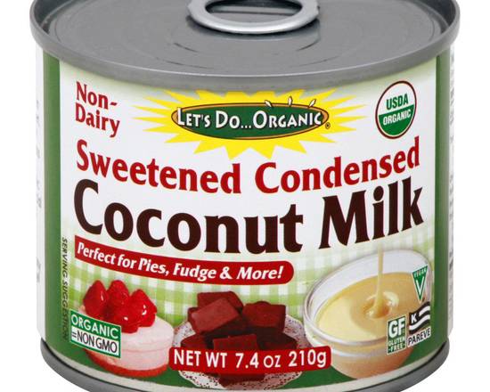 Order Let's Do Organic Sweetened Condensed Coconut Milk (Non-Dairy) food online from Bel Clift Market store, SF on bringmethat.com