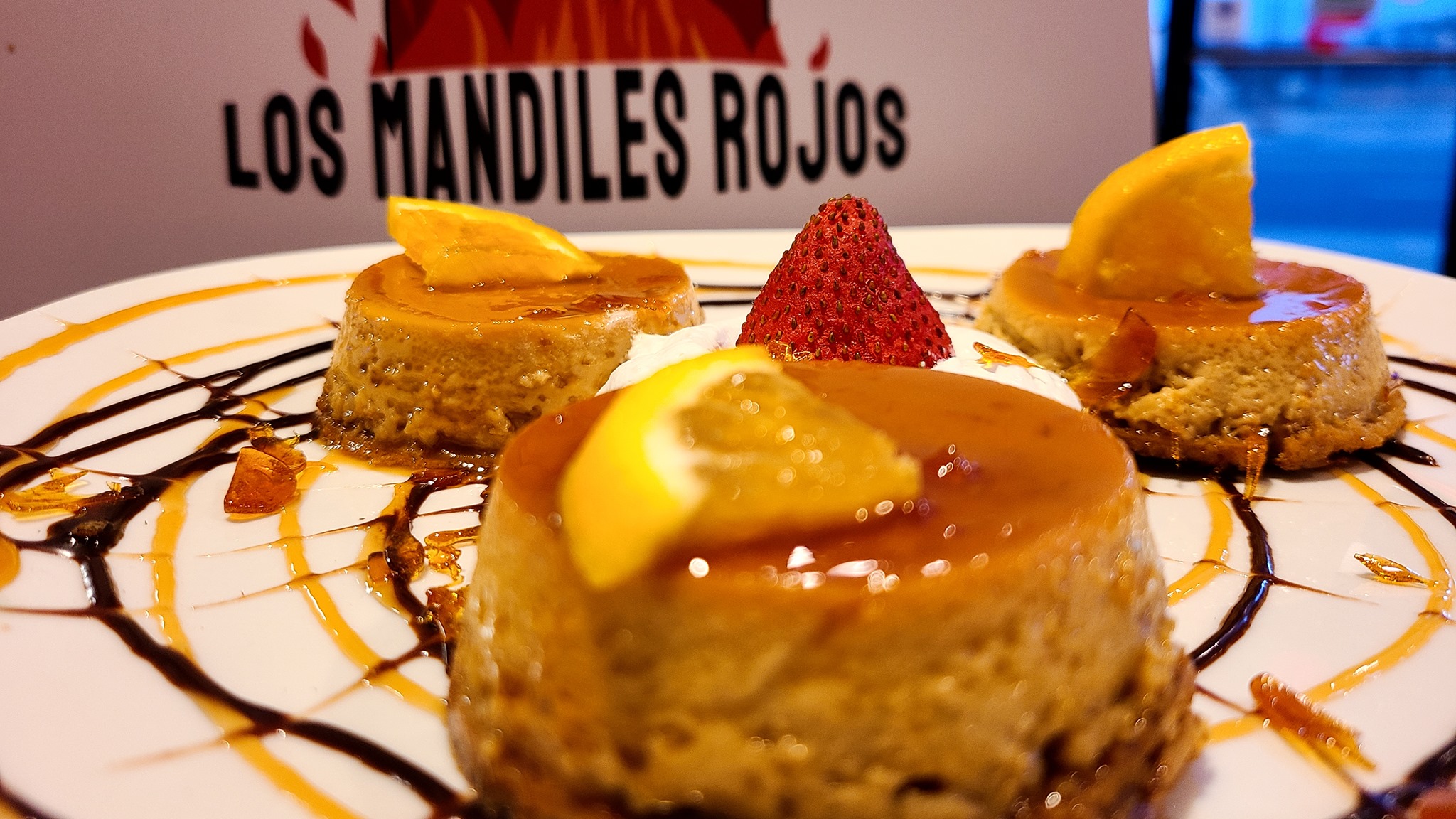Order Flan food online from Los Mandiles Rojos store, Topeka on bringmethat.com