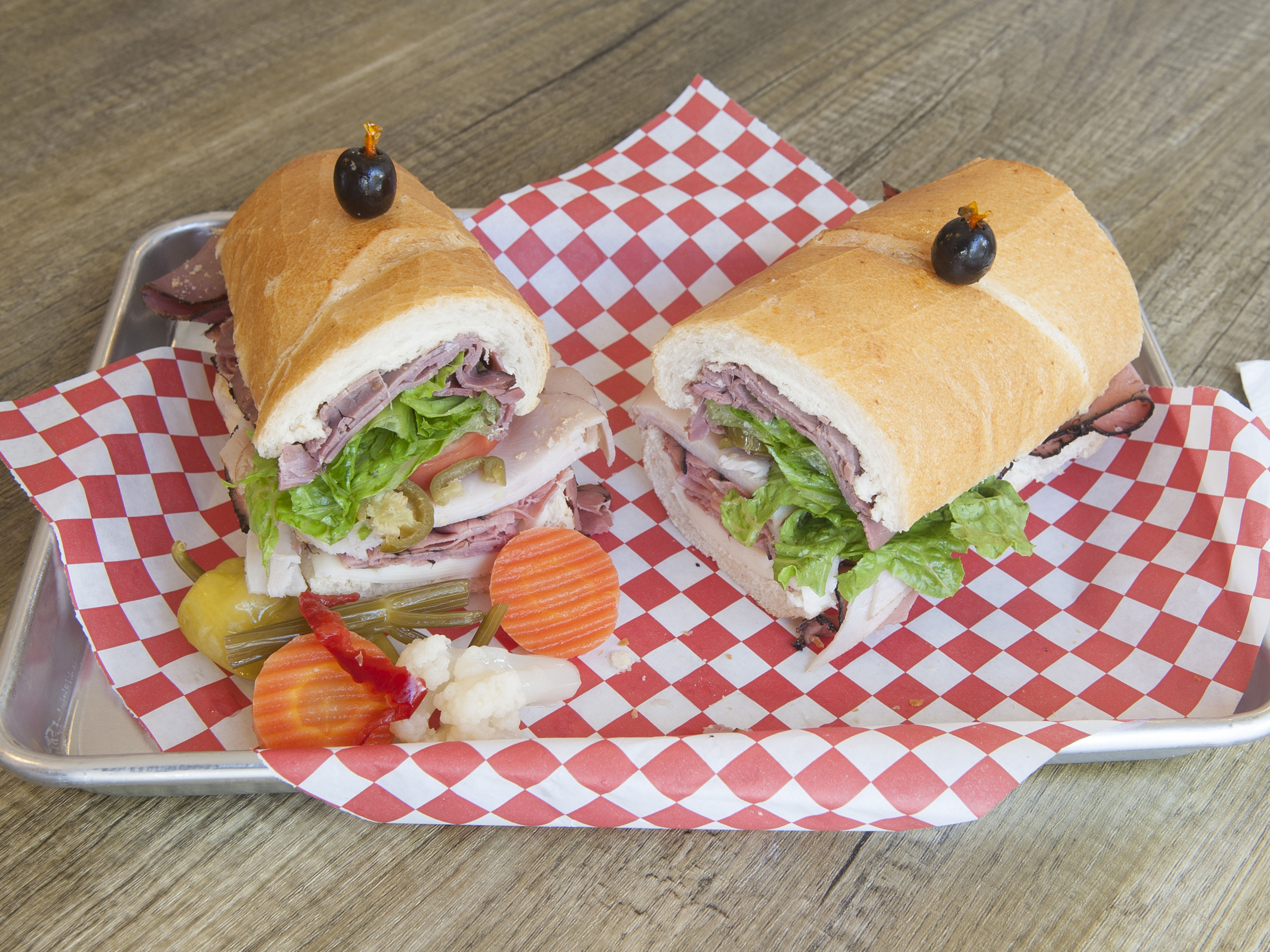 Order The Heavy Hitter Sandwich food online from Hey That's Amore store, Pasadena on bringmethat.com