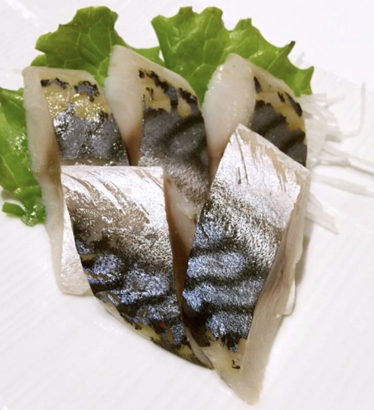 Order J49. Mackerel food online from Fu Ji Restaurant store, Stamford on bringmethat.com