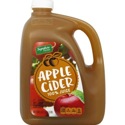 Order Signature Farms · Apple Cider Juice (128 fl oz) food online from Jewel-Osco store, Plainfield on bringmethat.com