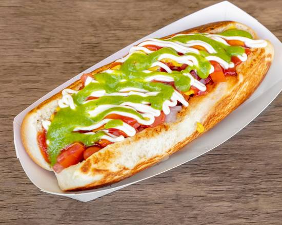 Order Sonorense (Sonoran Style) Hotdog food online from La Cabana Del Bambino store, Tucson on bringmethat.com