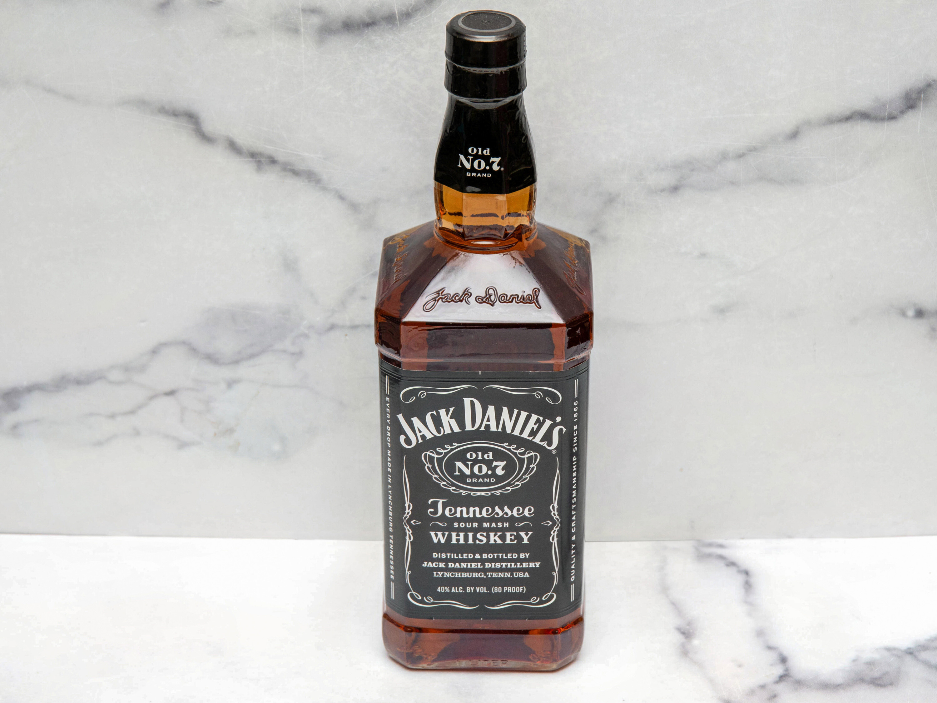 Order Jack Daniel's Old No. 7 Tennessee Whiskey 1 Liter Bottle food online from Dream Mart Liquor store, Huntington on bringmethat.com