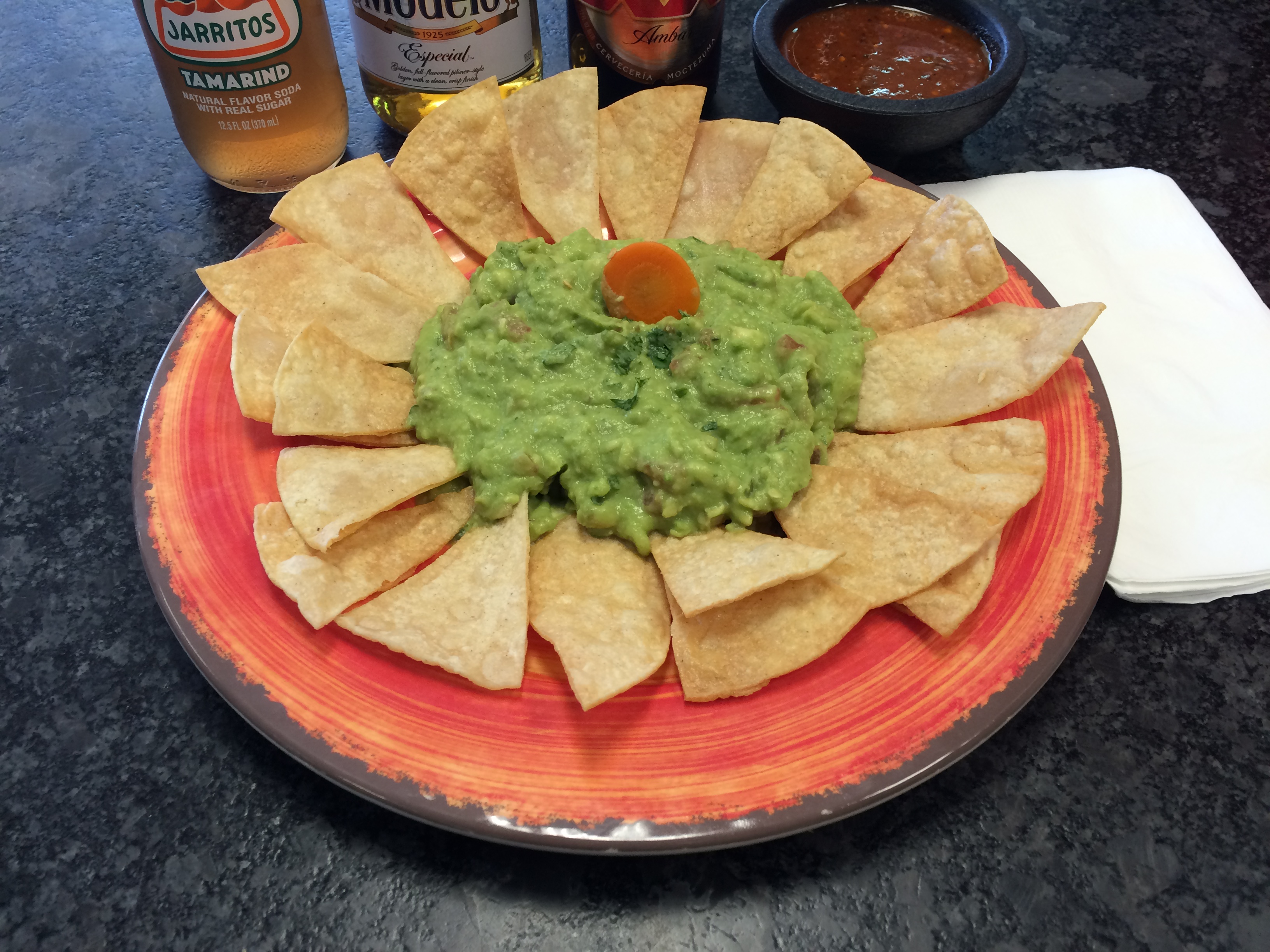 Order Chips and Guacamole food online from Hacienda Market & Grill store, Carson City on bringmethat.com