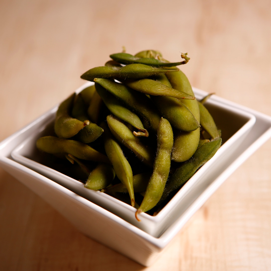 Order Steamed Edamame food online from Ike's Japanese Kitchen store, San Francisco on bringmethat.com